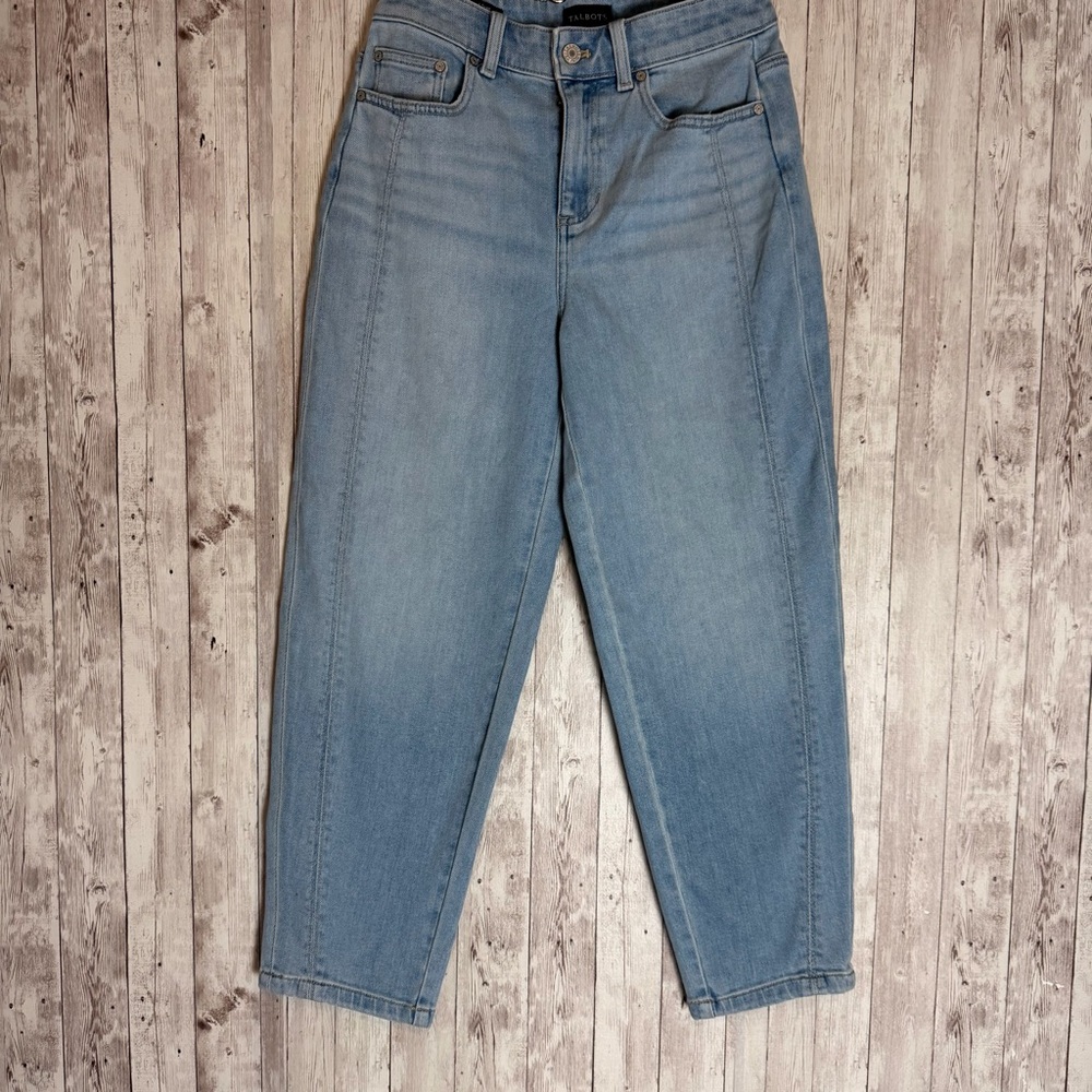 Talbots High-Waist Relaxed Barrel Jeans 2P